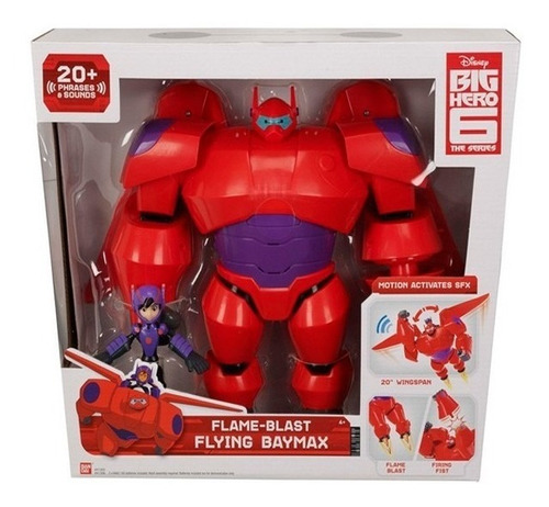 Big Hero 6 Baymax Volador Y Muñeco Hiro Bandai