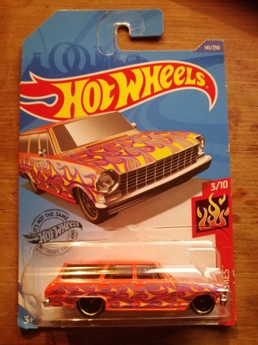 Hot Wheels Chevy '64 Nova Wagon Hw Flames 3/10