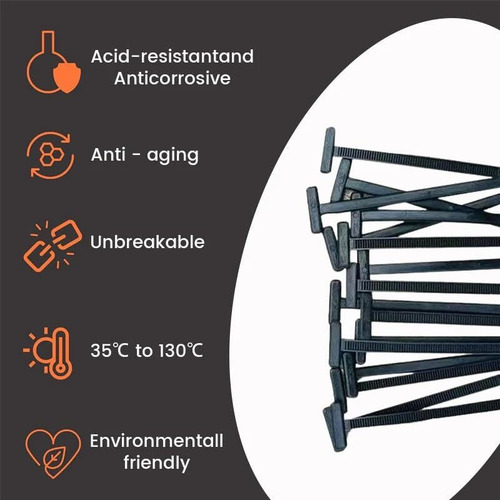 Reusable Nylon Zip Ties Universal Locking Cable Tie Buckle