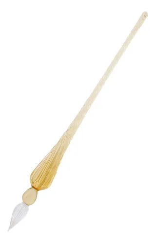 Boligrafo Pluma De Vidrio Xiaoyu Hecho A Mano Con Caja