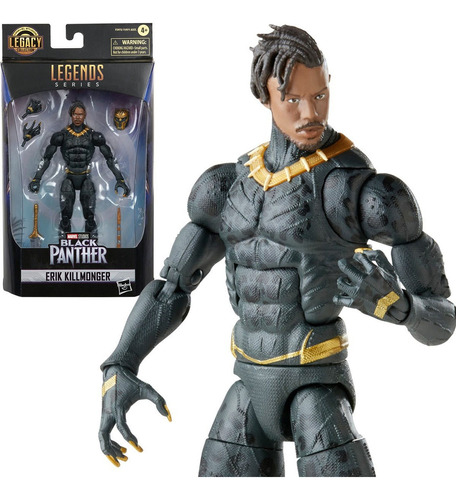 Figura Erick Killmonger Pantera Negra Marvel Legends