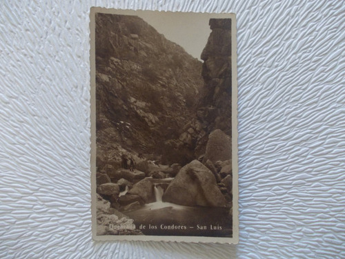 5561-postal Quebrada Los Condores,foto Modelo San Luis1939