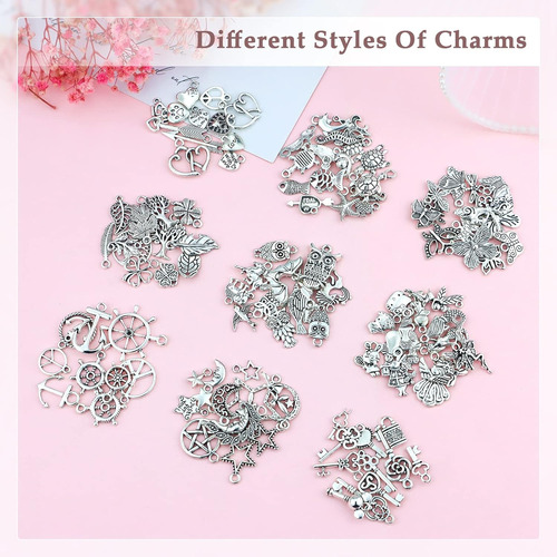 200 Pcs Al Por Mayor Lotes Granel Hacer Joyas Encantos ...