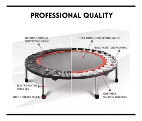 Trampolín Para Ejercicios Cama Elástica Plegable