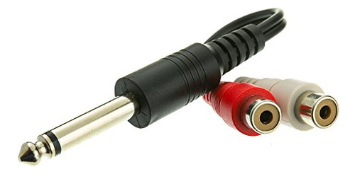 Cablewholesale 1 4 Inch Overol Phono Dual Rca Adapter 30s1