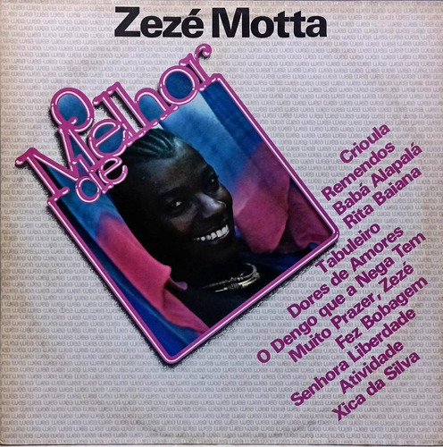 Zeze Motta Lp 1981 O Melhor De Zezé Mota Crioula 4486