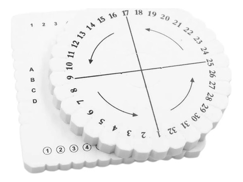 2 Paquetes De Discos Trenzadores Redondos Cuadrados Kumihimo