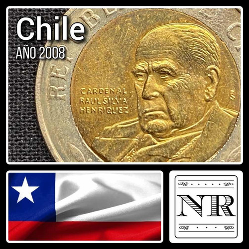 Chile - 500 Pesos - Año 2008 - Km #235 - Bimetálica 