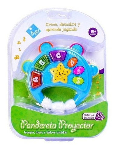 Pandereta Proyector Infantil El Duende Azul Art 7198