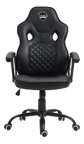 Cadeira Gamer Ninja Kaeru, Preto Material Do Estofamento Couro Pu E Pvc