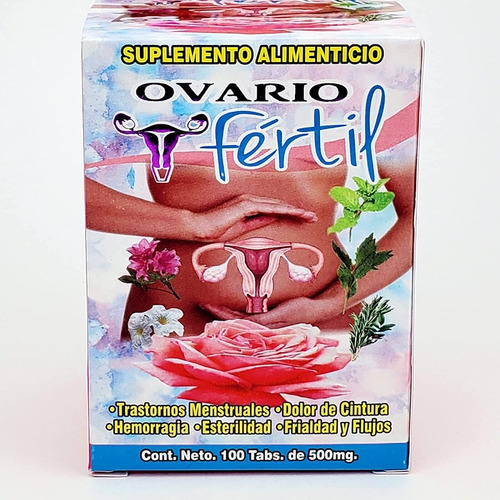 2 Pack Ovario Fértil Auxiliar Trastornos Menstruales Y Más