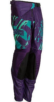 Moose Racing Youth Agroid Pants Purple/teal All Sizes Lrg