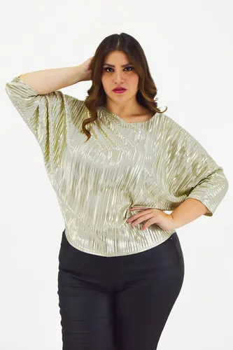Blusa plateada mujer hot sale