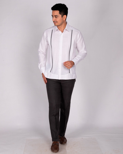 Guayabera Yucateca Camisa De Hombre Dezendo Modelo Oxkutzcab