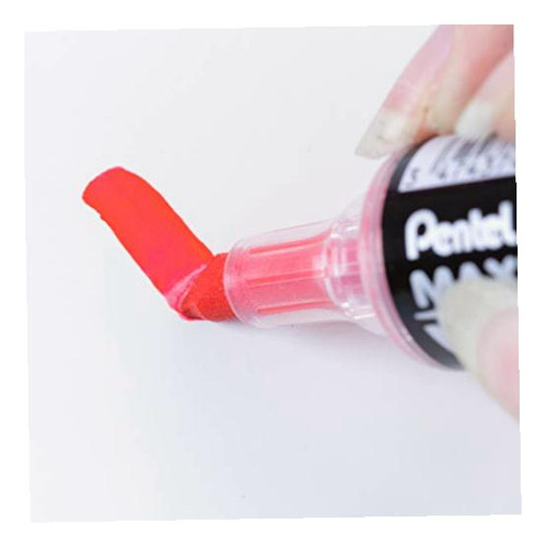 Marcador de quadro branco Pentel MWL6-b Maxiflo, tinta vermelha