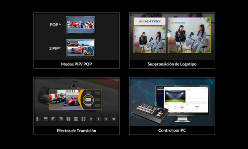 Avmatrix Shark H4 Switcher/mixer De Video 4ch Live Streaming