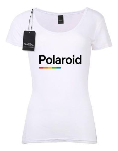 Remera Dama Polaroid Dibujo Art Logo - Mapo3