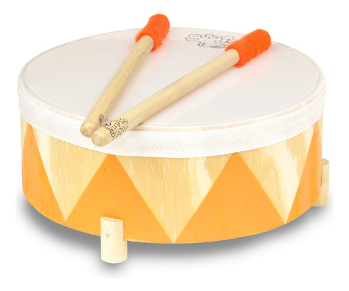 Instrumento Musical Tambor De Pie Infantil Para Niños Madera