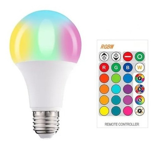 Imagem 6 de 6 de Lâmpada Led Rgb 3w Bivolt Controle Remoto