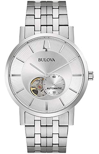 Bulova Classic Automatic Mens Acero Inoxidable, Tono Platead