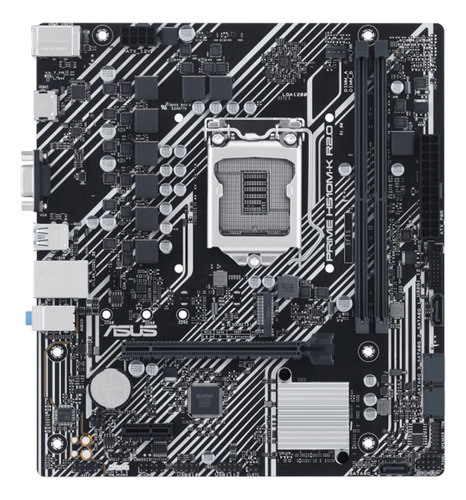 Placa Mãe Asus Prime H510m-k R2.0 Lga 1200 - 90mb1e80-m0eay0 Preto