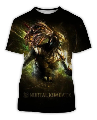 Camiseta De Hombre Mortal Kombat Con Estampado 3d