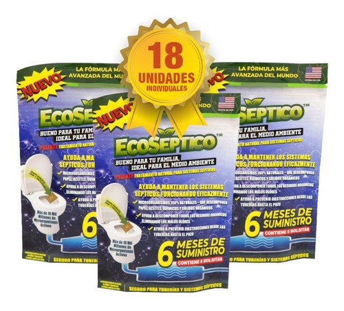 Imagen 1 de 10 de Tratamiento Natural Fosas Sépticas 18 Meses + Ebook Regalo