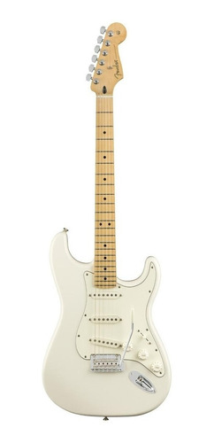 Imagen 1 de 7 de Guitarra eléctrica Fender Player Stratocaster de aliso polar white brillante con diapasón de arce