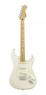 Guitarra elétrica Fender Player Stratocaster de amieiro 2010 polar white brilhante com diapasão de bordo