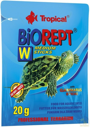 Tropical Biorept W 20g Sache Ração P/ Tartaruga Aquatica