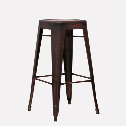 Taburete Piso Alto 76 Tolix Replica Cobre Form