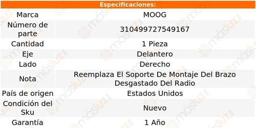 Soporte Brazo Radial Del Der Ford F-350 80-84 Moog