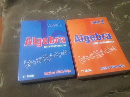 Libro Algebra 2 Tomos Maximo Villon