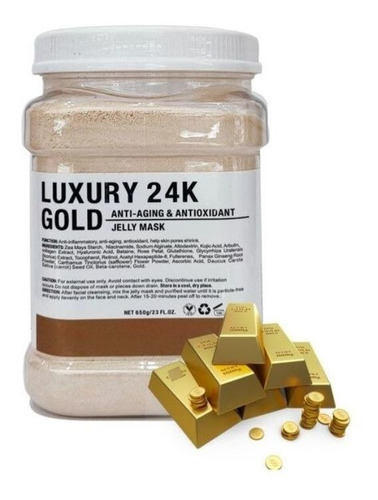 Mascarilla Hidrojelly 650 Gr Luxury 24k Gold