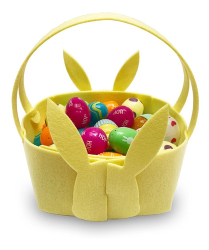Canasta De Conejo Para Pascua Easter Huevitos En Fieltro