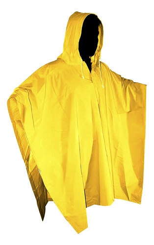 Impermeable Unitalla Capucha 80% Pvc 20% Poliester Lica Pil