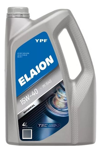 Aceite Ypf Elaion 15w40 Mi 1540 4l Mineral