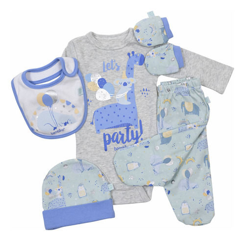 Ajuar Conjunto 5 Piezas Bebe Recién Nacido Bambino/bebepelu