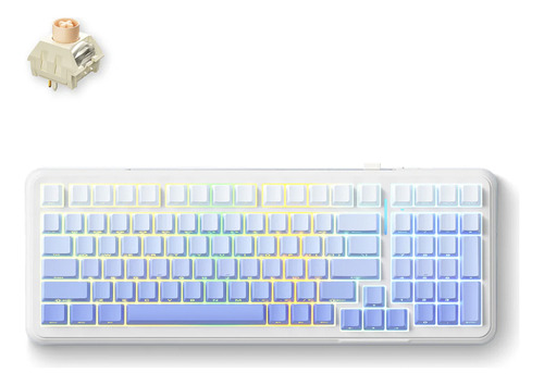 Teclado Mecanico Inalambrico Mchose K99 Glaciar Sw/icy Teclado Glaciar Gradiente Mck9911 Idioma Inglés Us