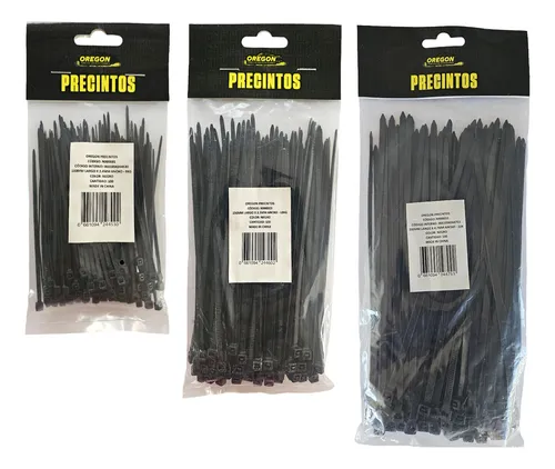 Precintos Plásticos Largos 10cm, 15cm Y 20cm. Total: 300un.