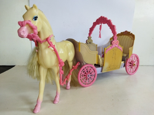 Barbie Princesa Bailarina Carruaje Caballo 2005 (Usado)