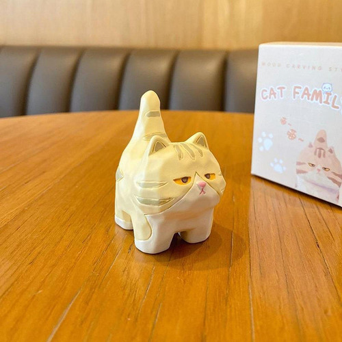 4 Figuras De Gato, Figurita De Gatito, 4,8 Cm X 3,3 Cm X 5