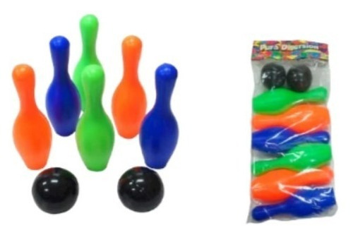 Juego De Bolos 8uds Juguete Infantil Niños Niñas 22cm