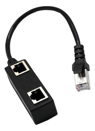 1 A 2 Tomas Lan Network Rj45 Plug Splitter Cable Extensor