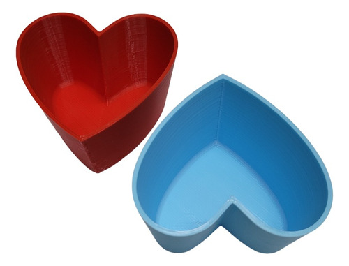 Maceta Corazón X2 Impresión 3d Plástico P. Plantas Pequeñas