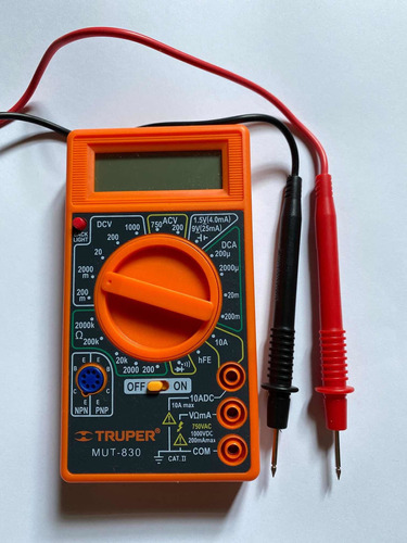 Multímetro Digital Truper Mut-830