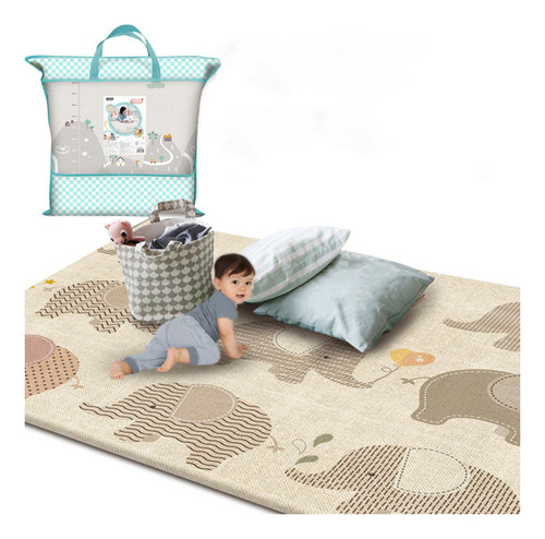Tapete Para Gatear Antideslizante De 180x150 Cm Para Bebés