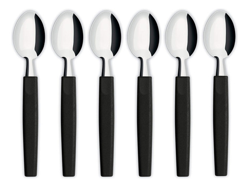 Cucharitas Set De 6 Negro Belize Simonaggio Jia House