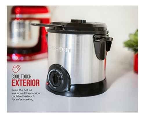Chefman - Freidora De Aceite Con Canasta 1 Litro Deep Fry