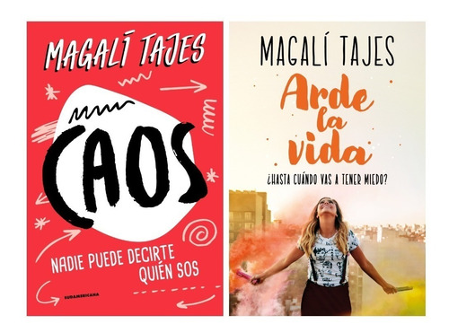 Pack Libros Magali Tajes - Caos Y Arde La Vida - Nuevos !!